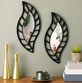 2-Piece Leaf Mirror Set