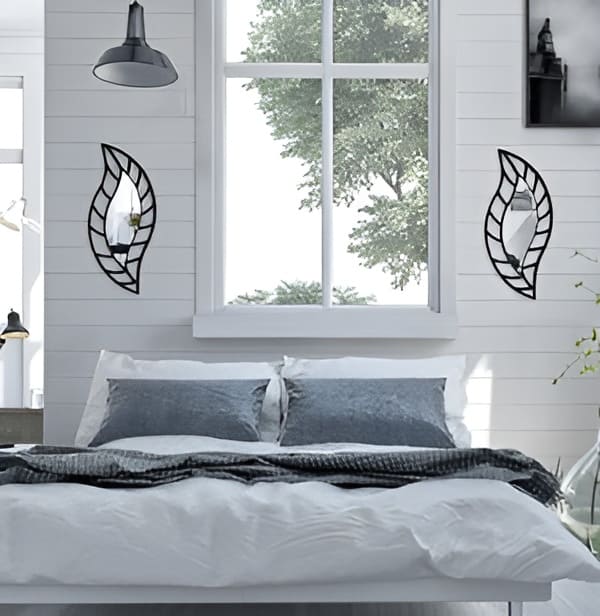 2-Piece Leaf Mirror Set
