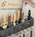 Wall-Mounted Kitchen Knife & Utensil Organizer Rack
